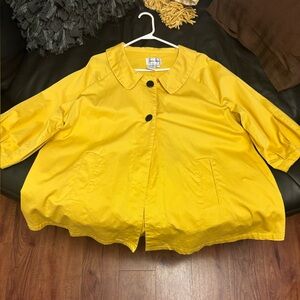 Live a Little Yellow Cape with Black Accents